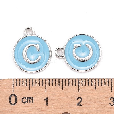 Platinum Plated Alloy Enamel Charms LS-ENAM-S118-04C-P-1