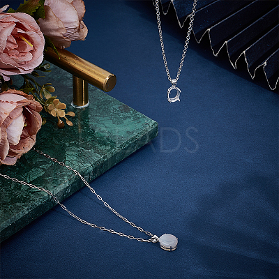 2Pcs Sterling Silver Basket Pendant Settings STER-BC0003-21B-1