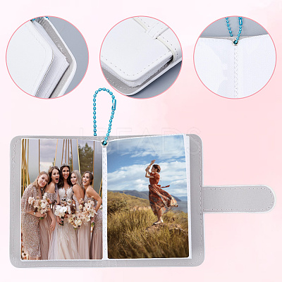 PU Mini Photocard Holder Book AJEW-WH20060-22B-1