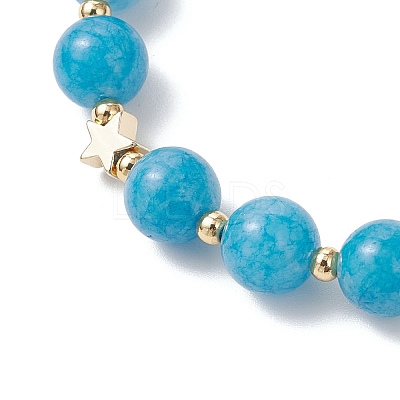 Natural Quartz Beads Braided Bead Bracelets for Women BJEW-JB12529-01-1