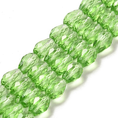 Glass Beads Strands EGLA-E010-8x12mm-14-1