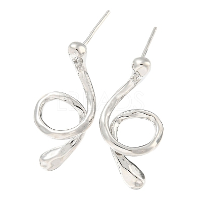 Brass Ear Studs Findings KK-R154-02P-1