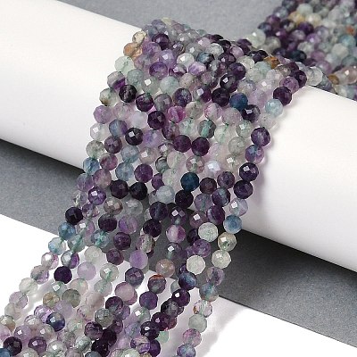Natural Fluorite Beads Strands G-A252-A01-01-1