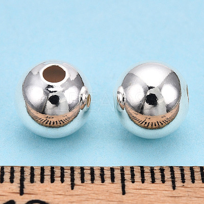 925 Sterling Silver Beads STER-S002-12-8mm-1