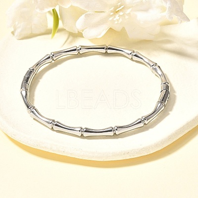 304 Stainless Steel Bamboo Joint Hinged Bangle JB757A-1