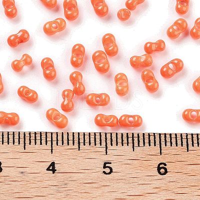 Baking Paint Glass Seed Beads SEED-A033-04F-1