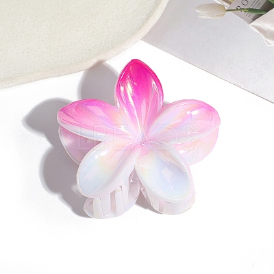 Flower Plastic Claw Hair Clips PW-WGD28A5-04-1