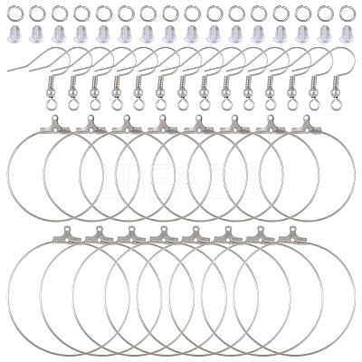 20Pcs 2 Styles 304 Stainless Steel Pendants STAS-YW0003-07-1