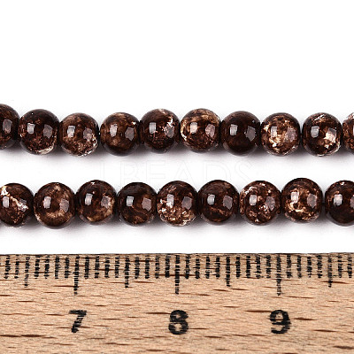 Baking Paint Glass Beads Strands DGLA-N016-4mm-05-1