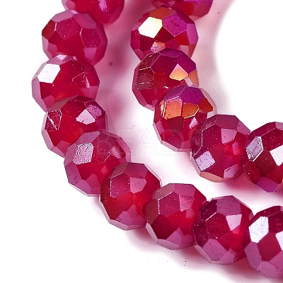 Baking Electroplate Glass Beads Strands LS-DGLA-A039-J10mm-B02-1