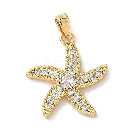 Brass Micro Pave Cubic Zirconia Pendants KK-K305-11D-G-1