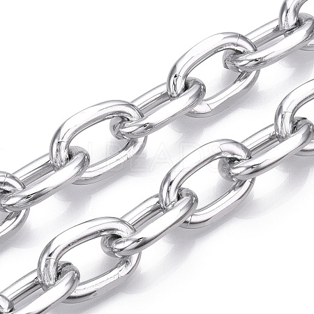 Aluminum Faceted Cable Chain CHA-N003-36P-1