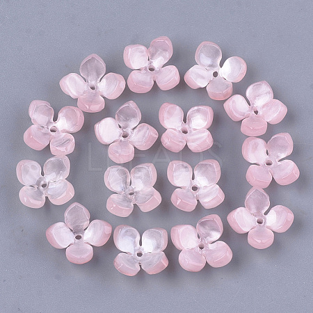 Cellulose Acetate(Resin) Bead Caps X-KK-S161-02B-1