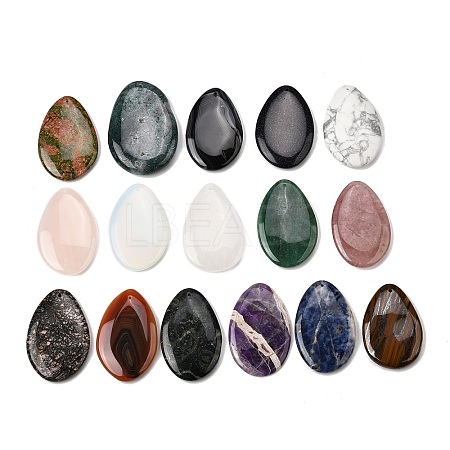 Natural & Synthetic Mixed Gemstone Big Pendants G-F820-05A-1