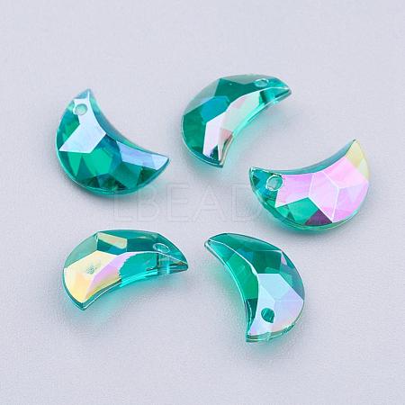 Transparent Acrylic Charms MACR-G046-11mm-A6X-1