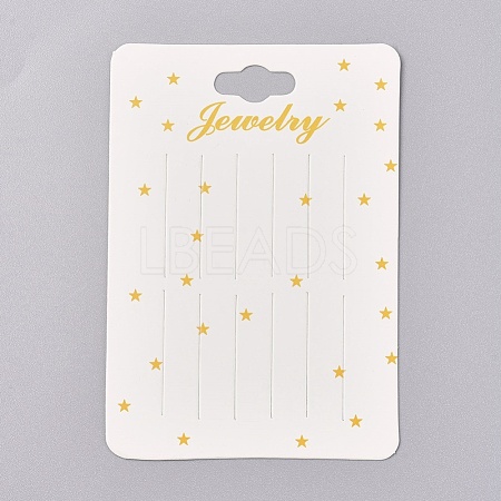 Hair Clip Display Cards CDIS-WH0013-11-1