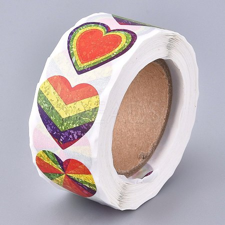 Heart Shaped Stickers Roll LS-DIY-K027-A01-1