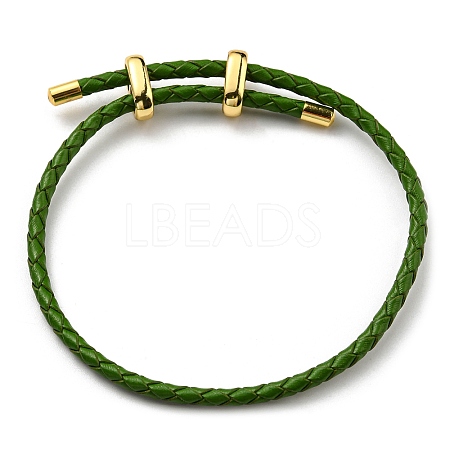 Leather Braided Cord Bracelets BJEW-G675-06G-09-1