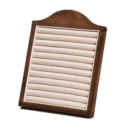 Wooden Ring Organizer Display Photo Frames with Velvet Mat WD-CBA8716-02-1
