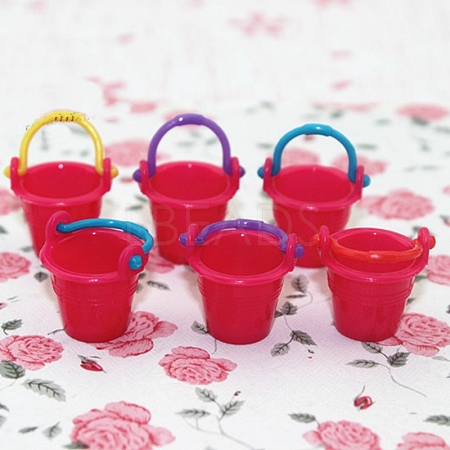 Plastic Bucket Miniature Ornaments PW-WG55717-05-1