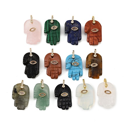 Natural & Synthetic Gemstone Carved Pendants GG-CBA5963-01-NH-1