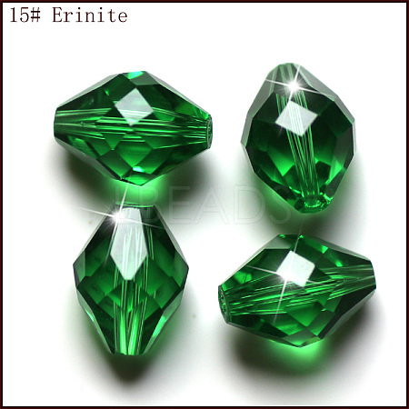 Imitation Austrian Crystal Beads SWAR-F054-13x10mm-15-1