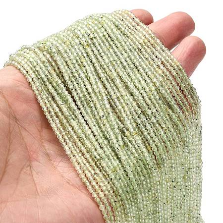 Natural Prehnite Beads Strands G-RM2025-34-2.5mm-1