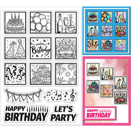 Custom Summer Theme PVC Plastic Clear Stamps DIY-WH0631-0097-1