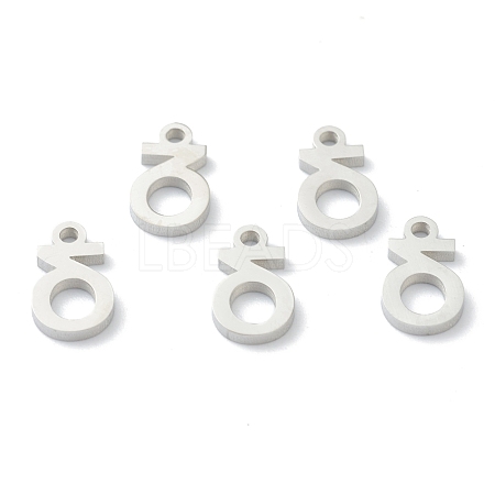 Non-Tarnish 304 Stainless Steel Charms STAS-G244-01D-1