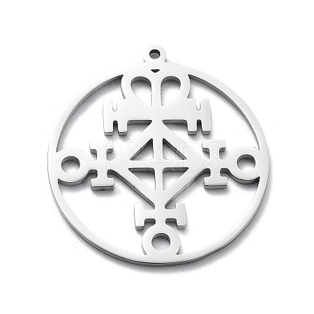 Non-Tarnish 304 Stainless Steel Pendants LS-STAS-D036-09P-1