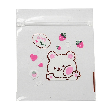 Rectangle Plastic Zip Top Gift Bags OPP-Q008-01B-02-1