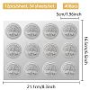 34 Sheets Silver Foil Embossed PET Picture Sticker DIY-WH0528-024-2