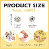 100Pcs Vintage Straight Hole Small Fragrant Fabric Beads FIND-TA0006-79-4