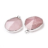 Natural Rose Quartz Pendants G-I207-14M-S-3
