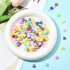 200Pcs 2 Colors ABS Plastic Beads KY-FS0001-42D-8