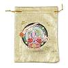 Rectangle Polyester Bags with Nylon Cord ABAG-E008-01A-03-1