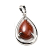 Natural Red Jasper Pendants G-B033-04P-21-2