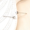 Cubic Zirconia Ear Studs STAS-E051-3A-1