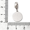 304 Stainless Steel Sapphire Rhinestone European Dangle Charms STAS-D153-06B-P-3