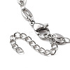 304 Stainless Steel Coffee Bean Chain Bracelets X-BJEW-JB05320-3