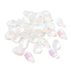 Transparent Frosted Czech Glass Beads GLAA-PW0001-33H-1