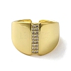 Brass with Cubic Zirconia Rings RJEW-B057-18G-2