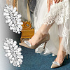 8Pcs 4 Styles Brass Rhinestone Shoe Decorations AJEW-GA0006-98-6