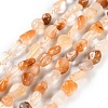 Natural Yellow Quartz Beads Strands G-P497-01C-45-1