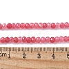 Dyed Natural Malaysia Jade Rondelle Beads Strands G-E316-2x4mm-62-2