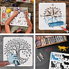 Plastic Reusable Drawing Painting Stencils Templates DIY-WH0202-368-4