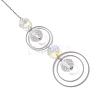 Glass Beads & Brass Hanging Suncatchers HJEW-JM04748-4
