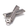 Non-Tarnish 304 Stainless Steel Pendants X-STAS-H119-01P-X-3