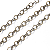 Brass Flat Oval Cable Chains X-CHC029Y-AB-2