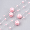 ABS Plastic Imitation Pearl Beaded Trim Garland Strand AJEW-S071-01D-1
